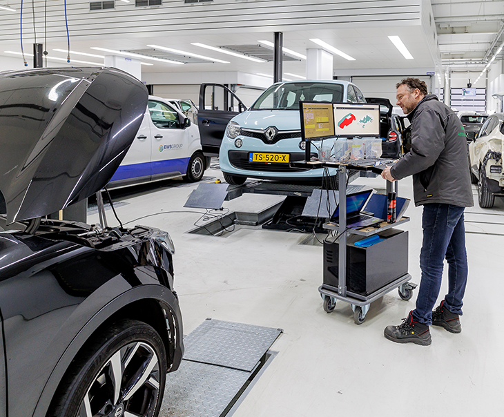 Moderne en efficiënte autoschadeherstel werkplaats